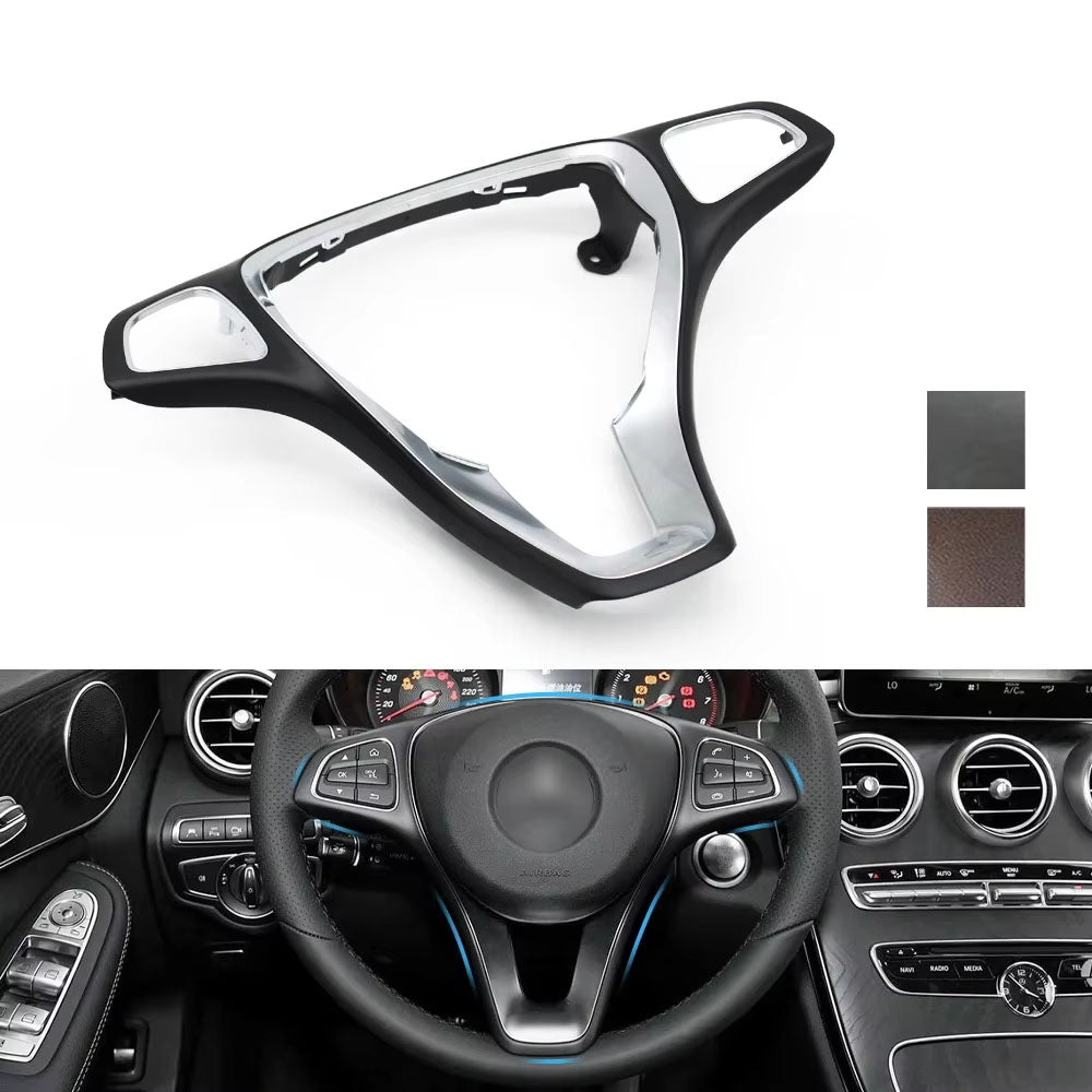 Car Steering Wheel Cover Trim For Benz A B C CLA CLS E GLA GLC GLE Class W176 W246 W205 W117 W218 W213 W156 X253 W292 W166 W448