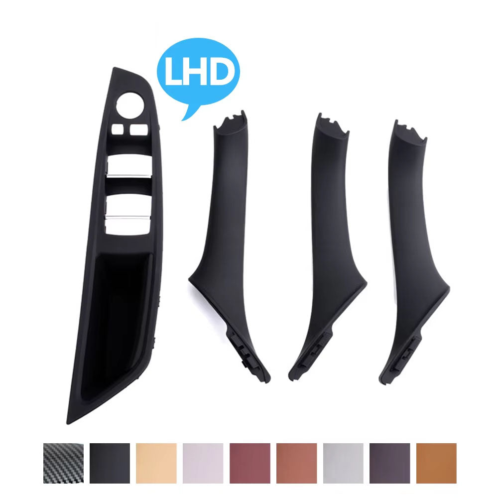 Left Hand Driver Interior Door Window Switch Panel Pull Handle Set For BMW F10 F11 F18 520 523 525 528 530