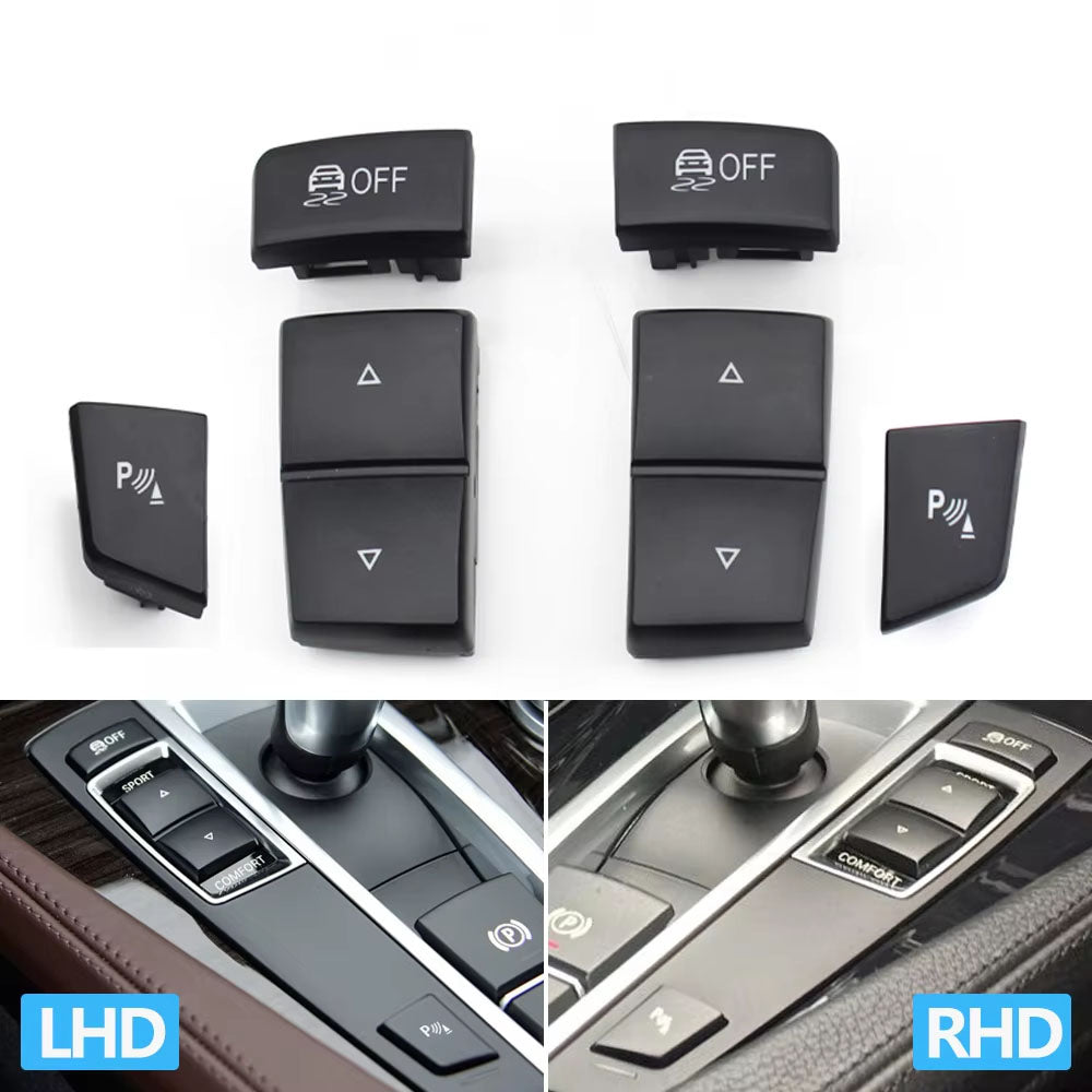 LHD RHD Car Antislip OFF Sport Comfort Model Radar Parking Switch Button For BMW 5 6 X3 X4 Series F10 F11 F06 F12 F13 F25 F26
