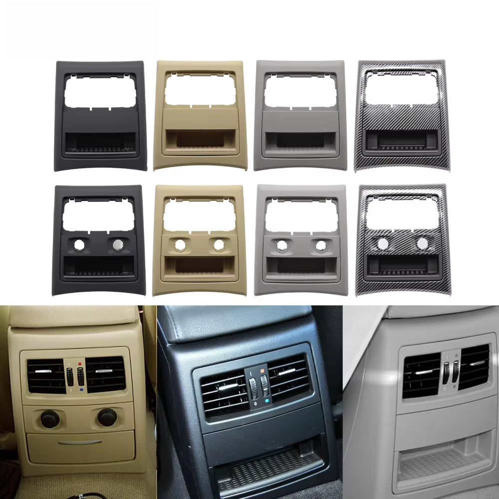 Upgraded Rear Air Conditioning AC Vent Grille Outer Frame Ashtray Cover Trim Replacement For BMW 3 Series E90 E91 2005-2012