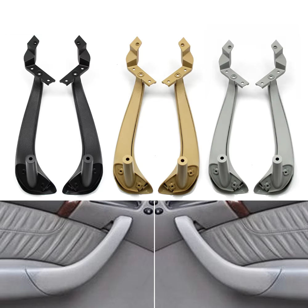 2PCS Car Front Rear Left Right Door Inside Grab Pull Handle Cover Trim For Mercedes Benz S Class W220 1998-2003