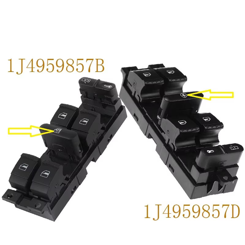 1J4959857B Electric Power Master Window Switch Car 1J4959857D For VW Golf MK4 Jetta Bora Passat B5 Seat Leon Toledo Superb