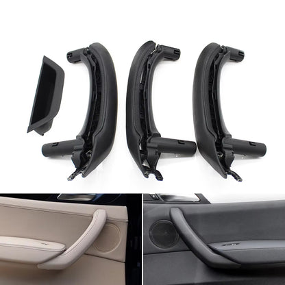 LHD RHD Interior Door Armrest Pull Handle Genuine Leather Cover Full Set Assembly For BMW X3 X4 F25 F26 2010-2016