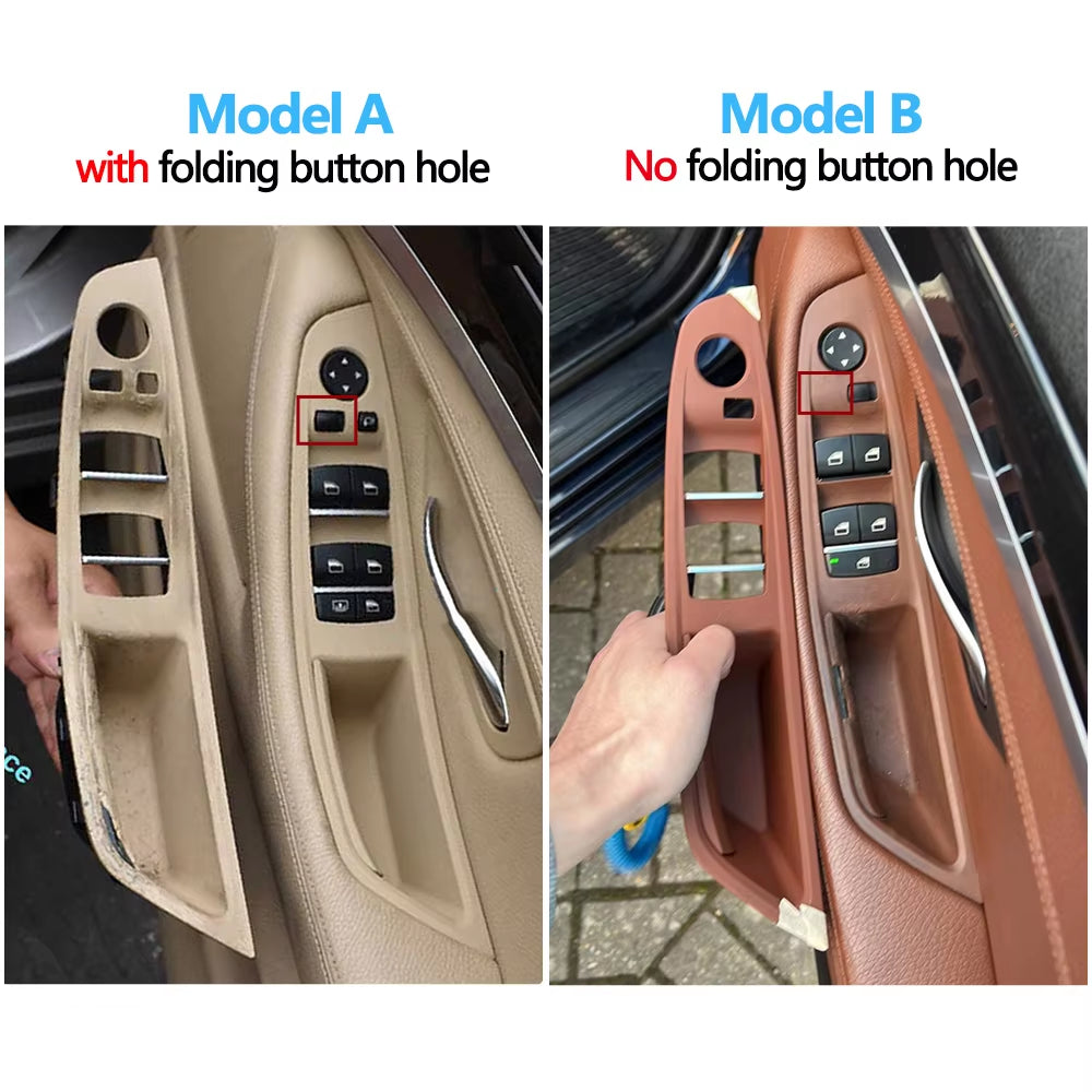 RHD Right Hand Driver Interior Door Window Switch Panel Pull Handle 7PCS Set For BMW F10 F11 F18 520 523 525 528 530
