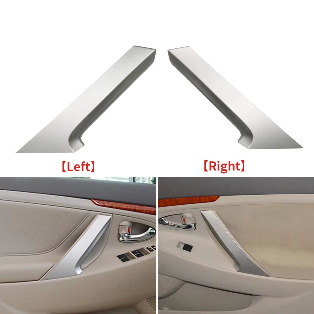 Car Front Rear Door Handle Cover Silver Car Interior Trim Indoor Door Handle Armrest Replacement For Toyota Camry 2006-2011