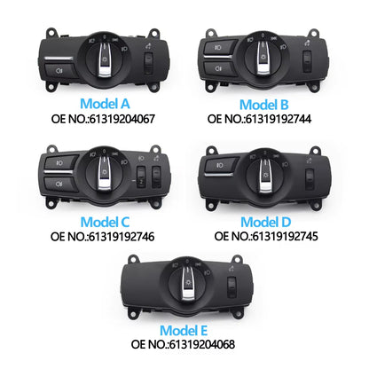 Car Headlight Headlamp Switch Control Assembly For BMW 5 6 7 X3 X4 F10 F11 F06 F12 F01 F02 F07 F25 F26 61319192744,61319204067