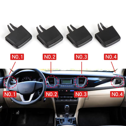 Car Air Conditioner Accessories For Hyundai Mistra 2014-2016 Front Air Conditioning Air Vent Outlet Leaf Adjust Clip Repair kit