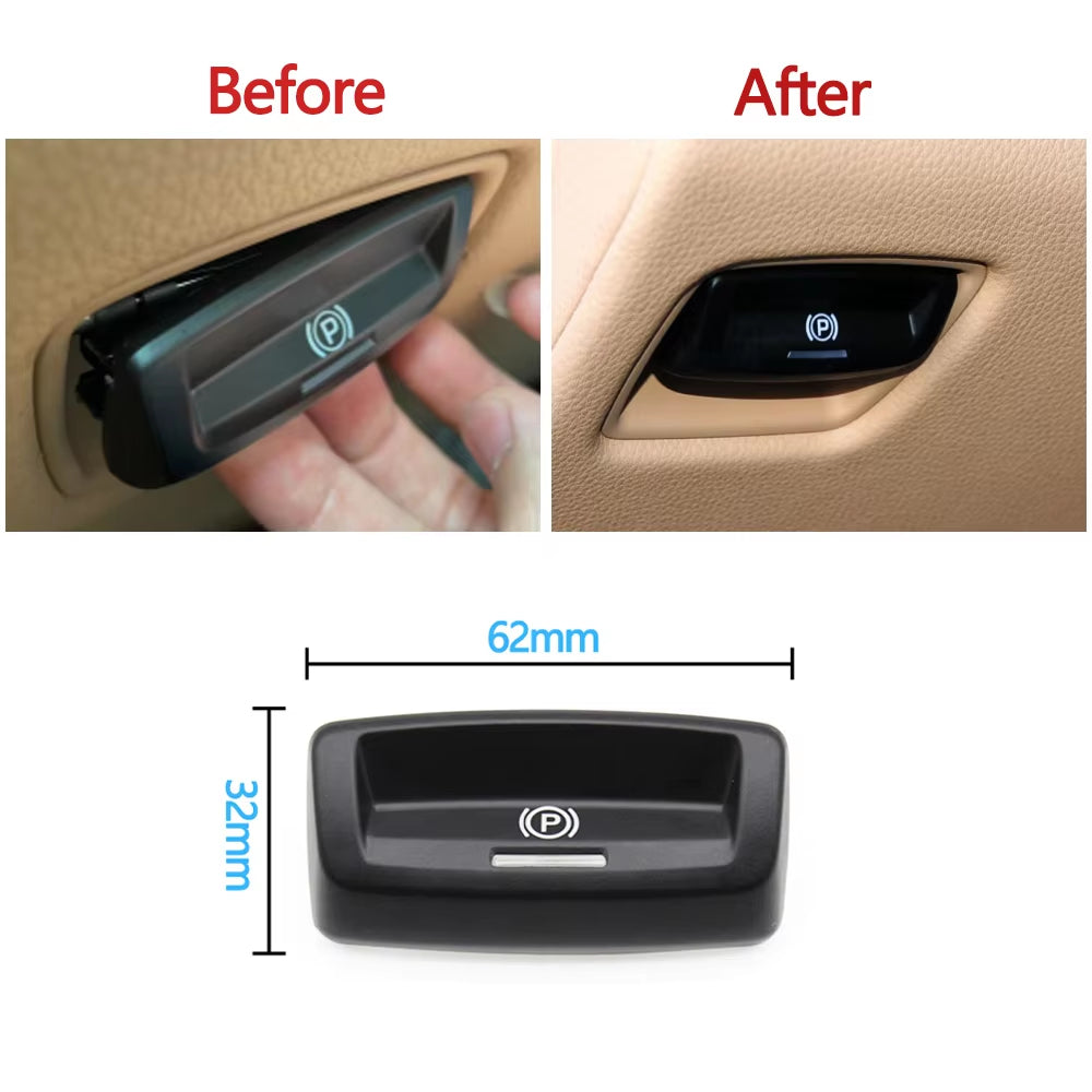 Black Electronic Parking Brake Control Switch Handbrake Button For Porsche Panamera 970 2010 2011 2012 2013 2014 2015 2016