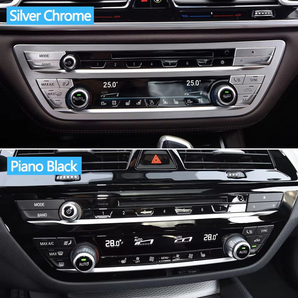 Dashboard Air Conditioner AC Ventilated Control Button Heater Switch Cover For BMW 5 6GT 7 Series G30 G31 G32 G11 G12 2017-2023