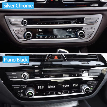 Dashboard Air Conditioner AC Ventilated Control Button Heater Switch Cover For BMW 5 6GT 7 Series G30 G31 G32 G11 G12 2017-2023
