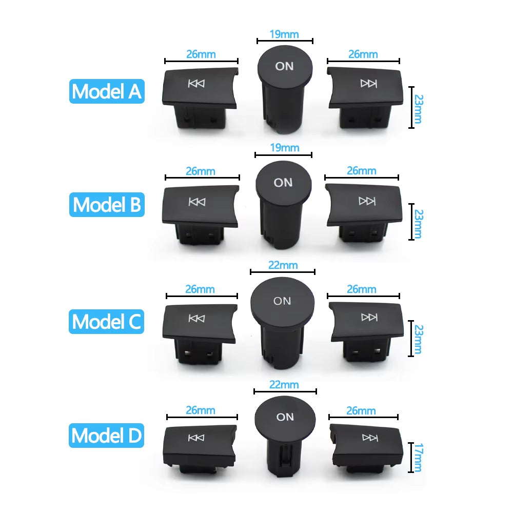 3PCS Car Front Dashboard Radio CD Player Button Knob Cover Switch Cap For Benz A C E GLK ML GL CLS W176 W246 W156 W204 W166 W218