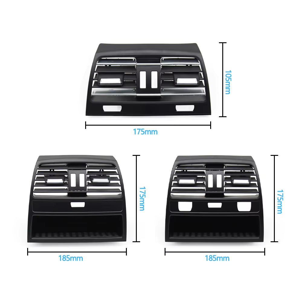 Car Rear Air Conditioning AC Vent Grille Outlet Cover Panel Replacement For BMW 7 Series F01 F02 F04 730 735 740 2009-2016