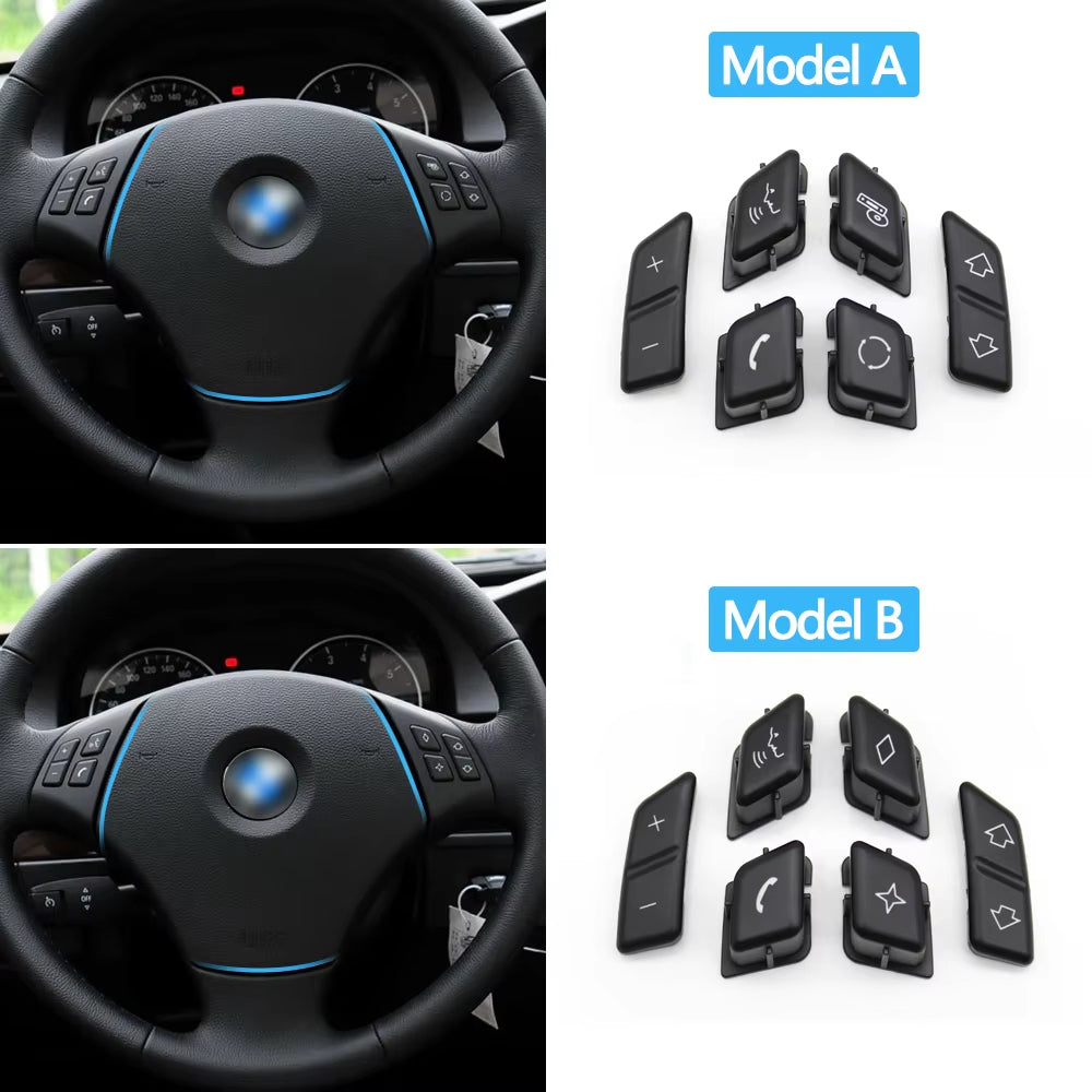 Car Steering Wheel Button Control Switch Cover Replacement For BMW 3 Series X1 E90 E91 E92 E93 E84 61316959893 61316959894