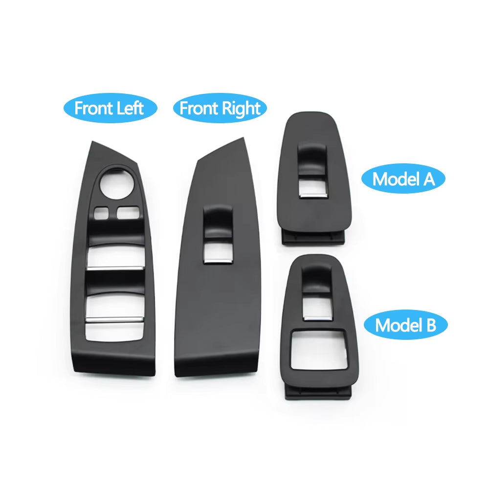 LHD RHD Car Interior Front Rear Left Right Door Window Switch Cover Armrest Panel For BMW 5GT Gran Turismo F07 2010-2017