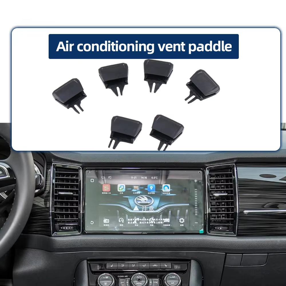 AC Air Vent Clip Repair Kit For Skoda Kodiaq 2017-2025 Front Rear Dashboard Air Vent Replacement 56G819701 56G819702 56G820951