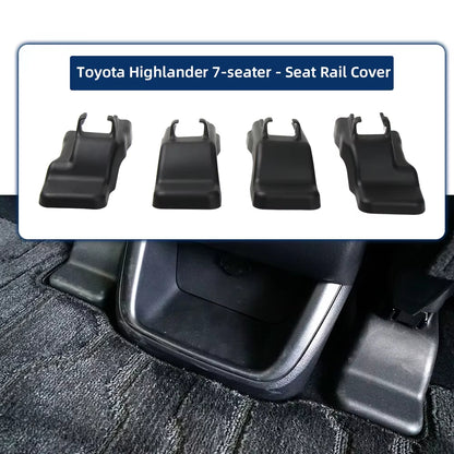 Car Front Row Seat Track Cover Cap For Toyota Highlander XU70 2015-2021 Seat Rail Protection Trim Auto Interior Accessories