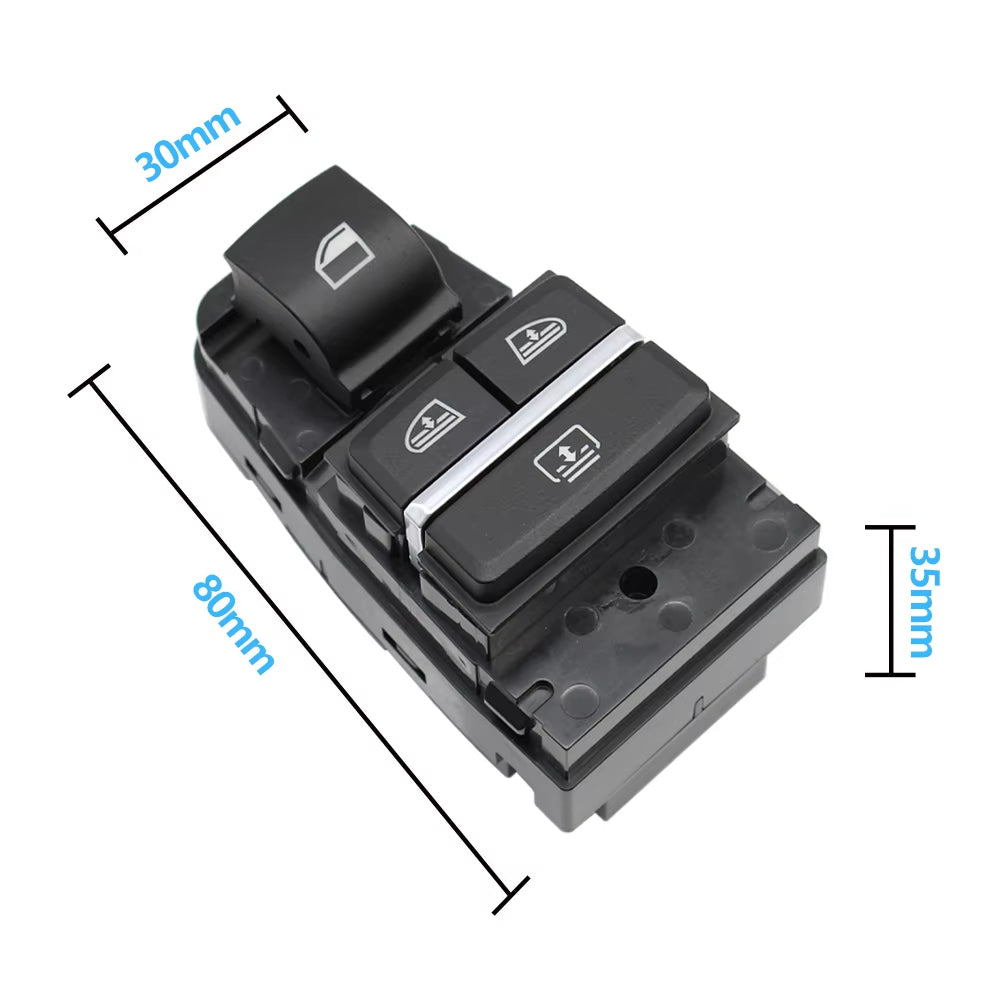 Rear Left Right Electric Power Window Lifter Switch Mirror Button For BMW 5GT 6 7 Series F07 F06 F01 F02 61319352183