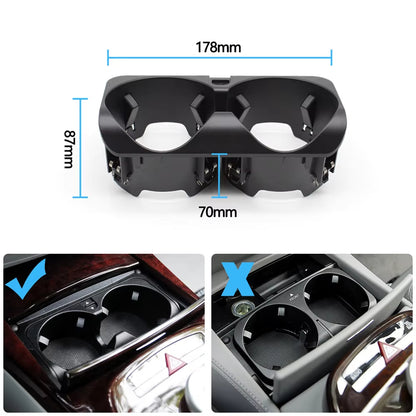 Car Center Console Drink Cup Holder Outer Cover For Mercedes BENZ S Class W221 2008-2013 S300 S350 S400 S450 S500 A2218130014