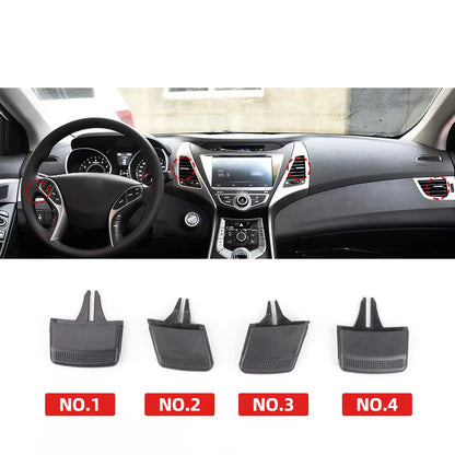 Car Front A/C Air Vent Outlet Tab Clip Repair kit For Hyundai Elantra 2012-2016 Durable Auto Air Conditioning Vent Tab