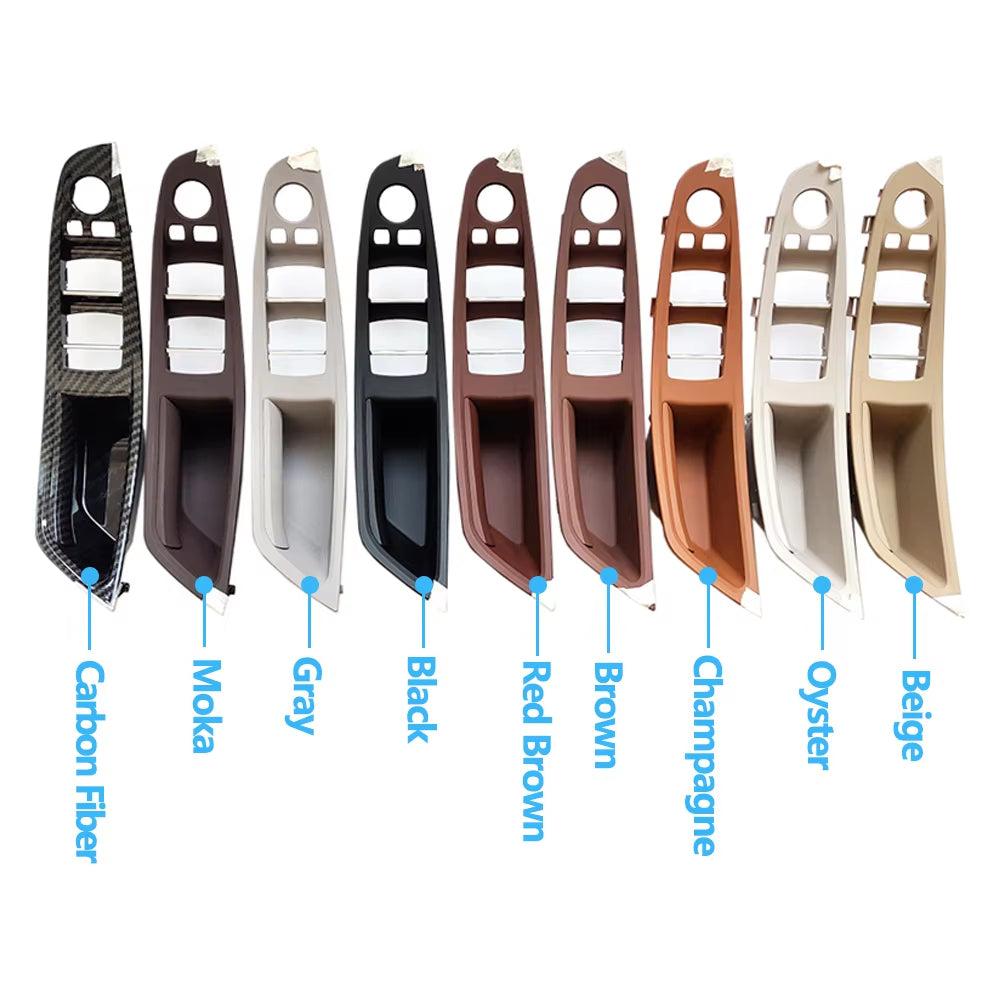 LHD RHD Interior Door Armrest Panel Pull Handle Cover Trim Replacement for BMW 5 Series F10 F11 520 523 525 528 530