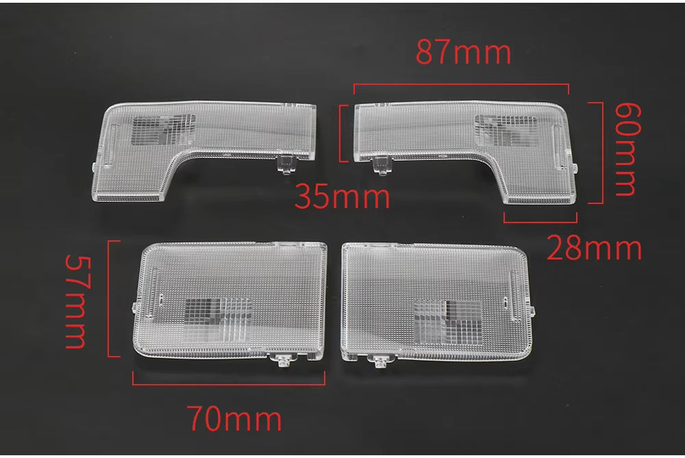 Car Plastic Front Rear Reading Light Switch Cover LED Bulb Row Shell Lampshade Cover Kit For Toyota Gen 7 Camry 2012-2017