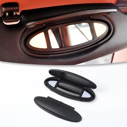 Black Interior Sun Visor Makeup Mirror Replacement For Porsche 911 996 997 986 987 Car Mirror Accessory 99773103115A12