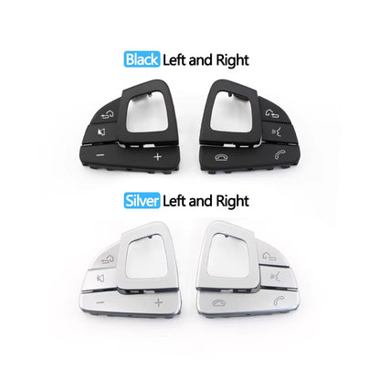 Car Multifunction Steering Wheel Left Right Volume Control Switch Button Cover For Mercedes Benz E Class W213 Sedan W238 Coupe