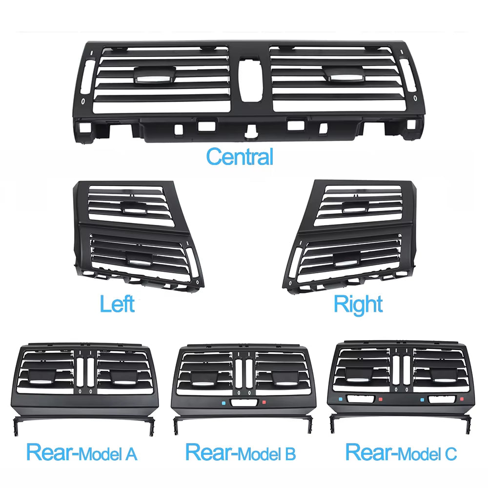 LHD RHD Front Central Left Right Rear Air Conditioning AC Vent Grille Outlet Cover For BMW X5 X6 E70 E71 E72 2007-2013