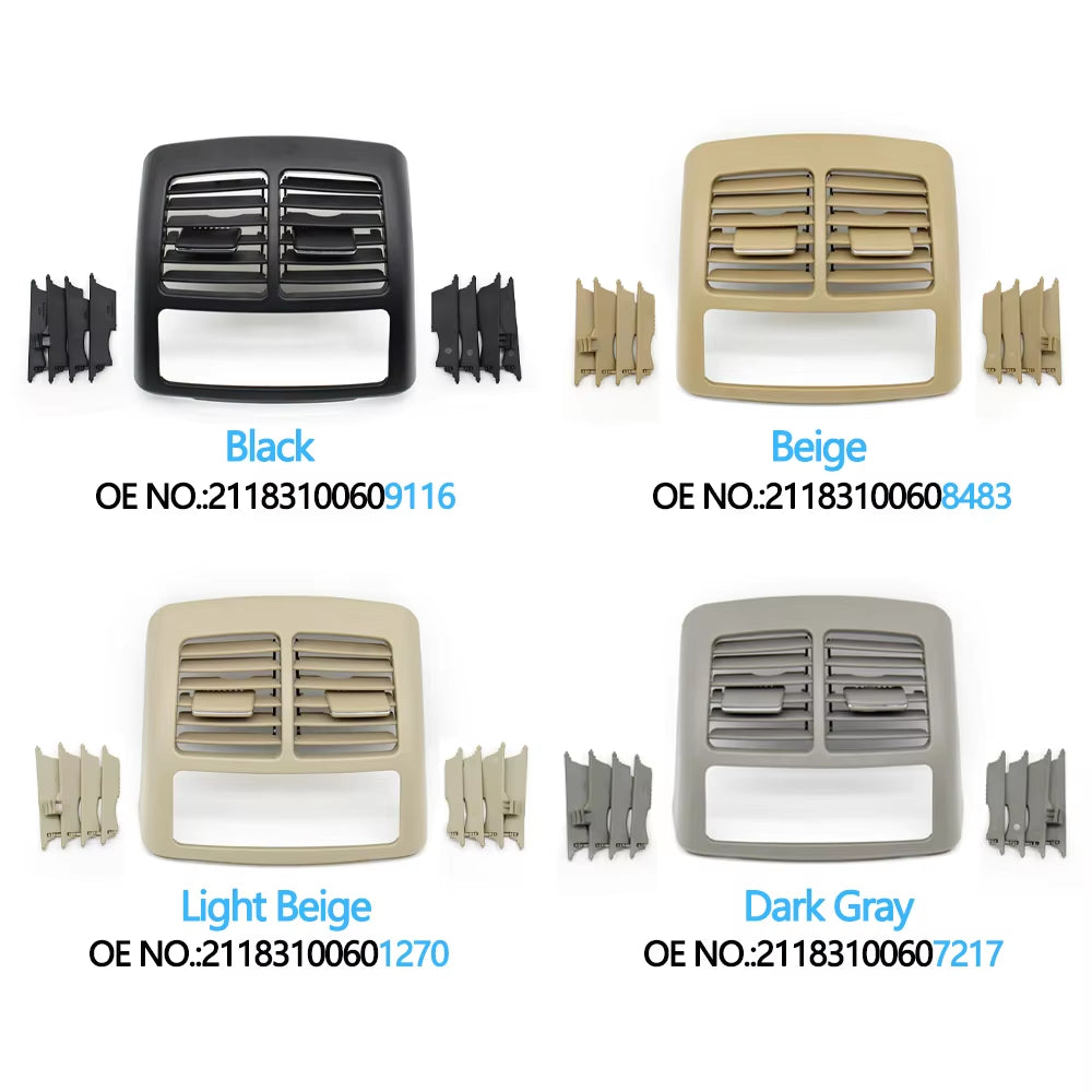 W211 Car Rear Air Conditioning AC Vent Grill Outlet Cover Panel For Mercedes Benz E Class 2003-2008 E200 E230 E260 E2800 E350