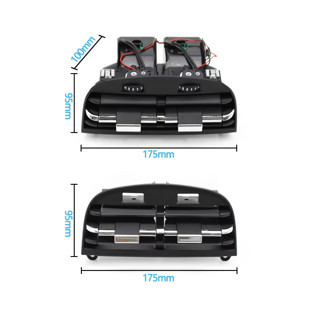 Rear Console Air Vent Assembly AC Vent Grill Outlet Cover Panel Repair kit Tab Clip Slider For Maserati Quattroporte 2013-2022