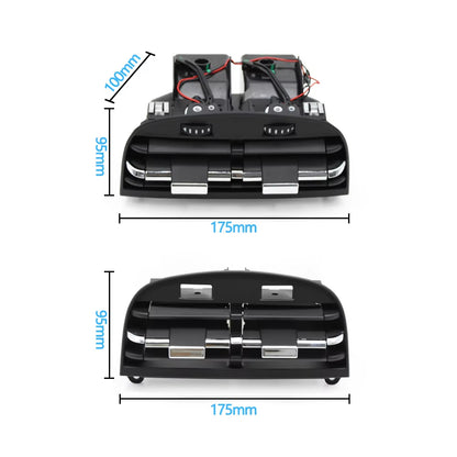 Rear Console Air Vent Assembly AC Vent Grill Outlet Cover Panel Repair kit Tab Clip Slider For Maserati Quattroporte 2013-2022
