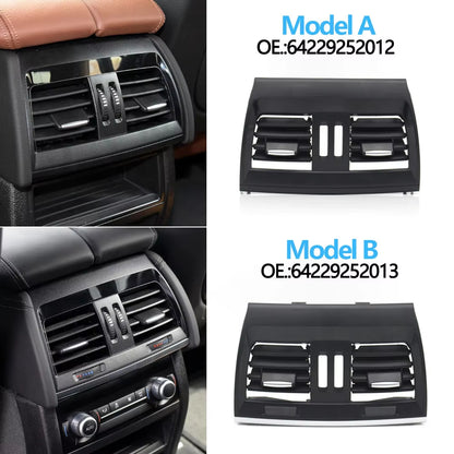 Car Rear Central Console Air Conditioning Ac Vent Outlet Grill Panel Cover For BMW X5 X6 F15 F16 F85 F86 64229252012 64229252013