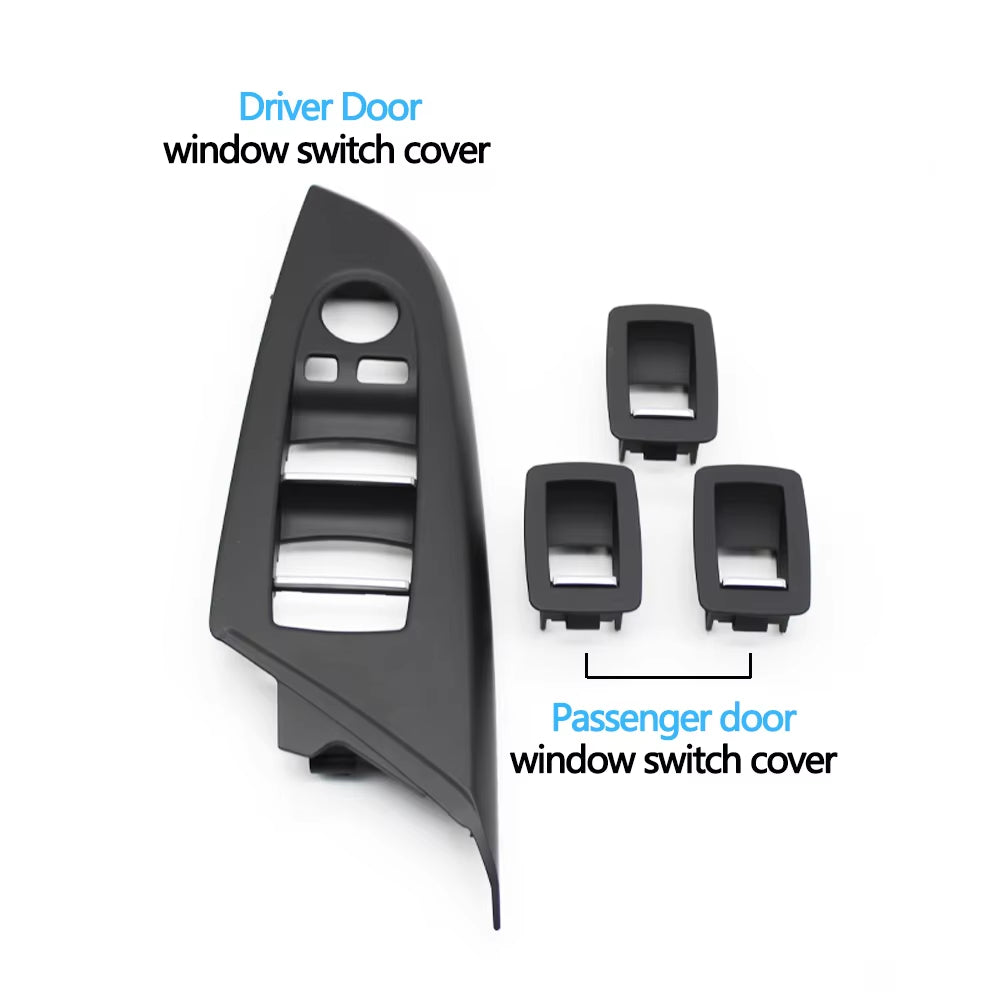 LHD RHD Car Front Rear Door Window Lift Switch Cover Trim Outer Frame Replacement For BMW X3 F25 2011-2017