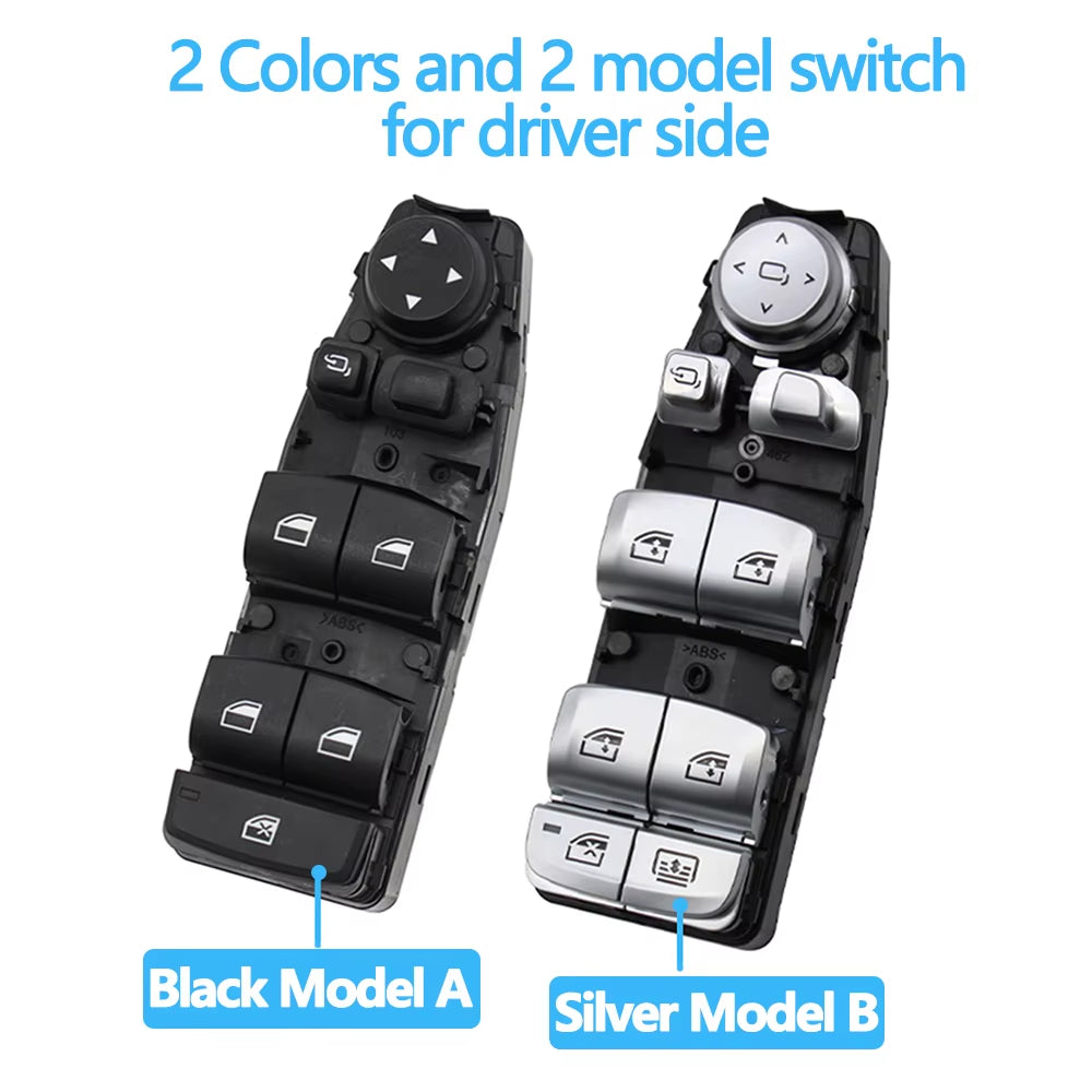 Electrical Power Chrome Master Window Switch Control Button Regulator For BMW 3 5 7 X3 X4 F30 F35 F25 F26 F07 F10 F18 F01 F02