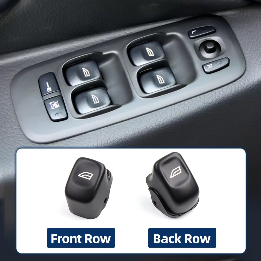 31295164 For Volvo V70 XC70 S80 S60 XC90 Black Regulator Button Cover Front Rear Window Glass Lifter Switch Button Cap