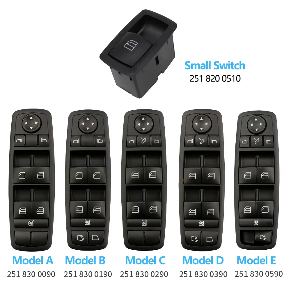 Car Window Lift Control Switch For For Mercedes Benz ML GL R Class W164 W251 2518300590,2518300290,2518300090
