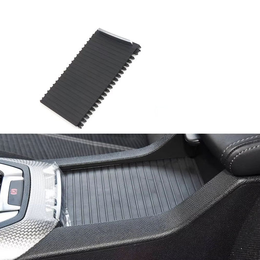 Car Armrest Curtain Center Console Shutter Cover for Peugeot 408 308S Storage Box Black
