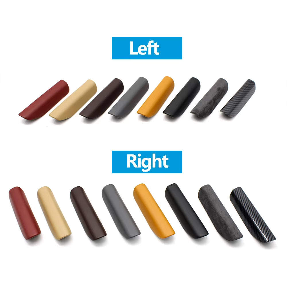 Left Right Interior Door Pull Handle Leather Outer Cover Trim For Porsche Cayman/Boxster 981 718 982 911 991