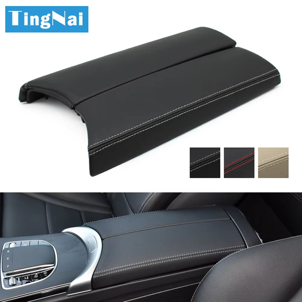 Center Console Lid Armrest Box Panel Leather Trim Protect Cover For Mercedes Benz C GLC Class W205 W253 C200 C300 GLC200 GLC300