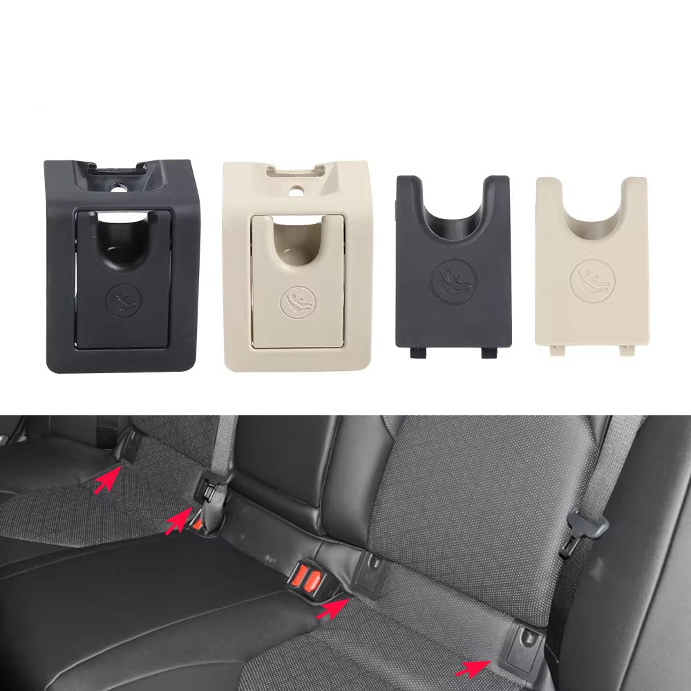Car Rear Child Seat Anchor Slot Trim Cover Button Black Isofix For Toyota Camry 2017 - 2024 Daihatsu Altis Avalon 2019 - 2022