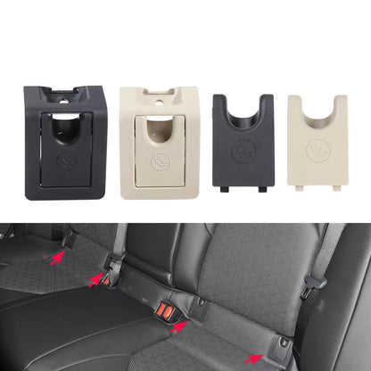 Car Rear Child Seat Anchor Slot Trim Cover Button Black Isofix For Toyota Camry 2017 - 2024 Daihatsu Altis Avalon 2019 - 2022