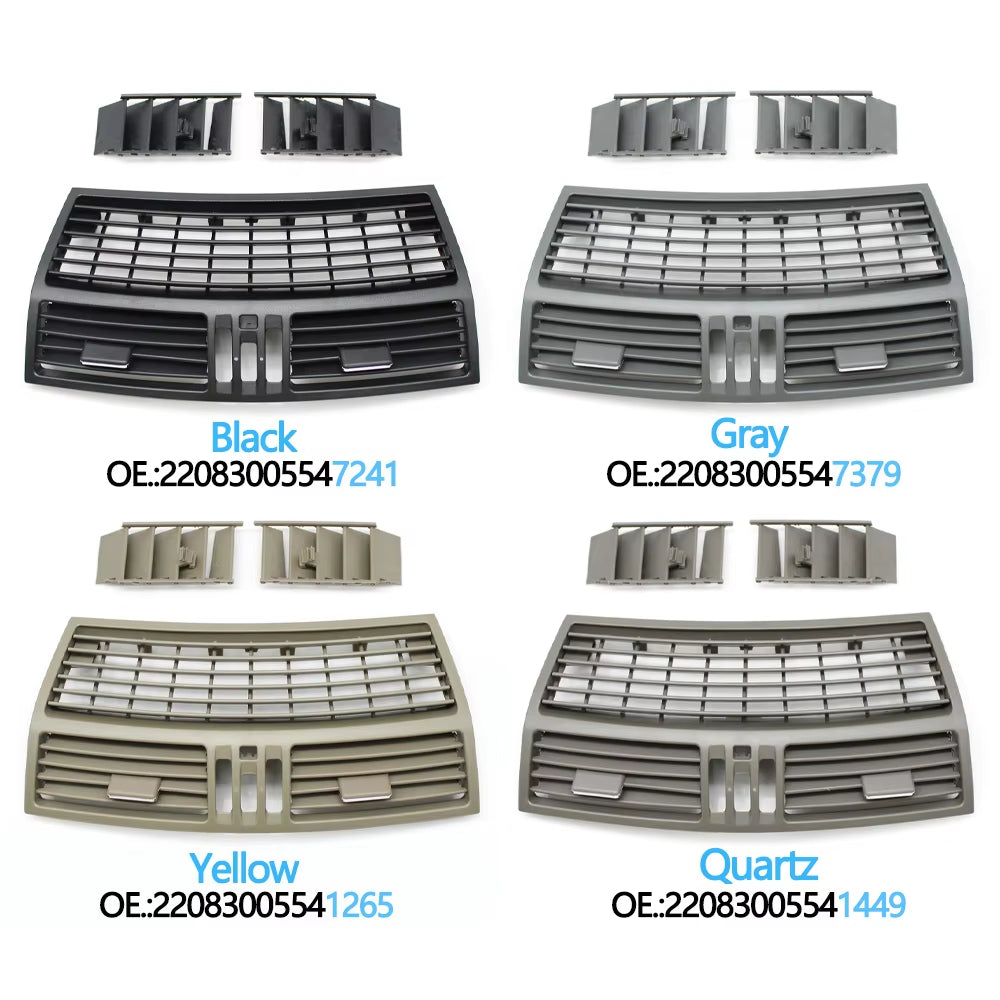 Car Front Dashboard Middle AC Vent Central Air Vent Grille Panel Cover For Mercedes Benz S Class W220 S300 S350 S500 1998-2005