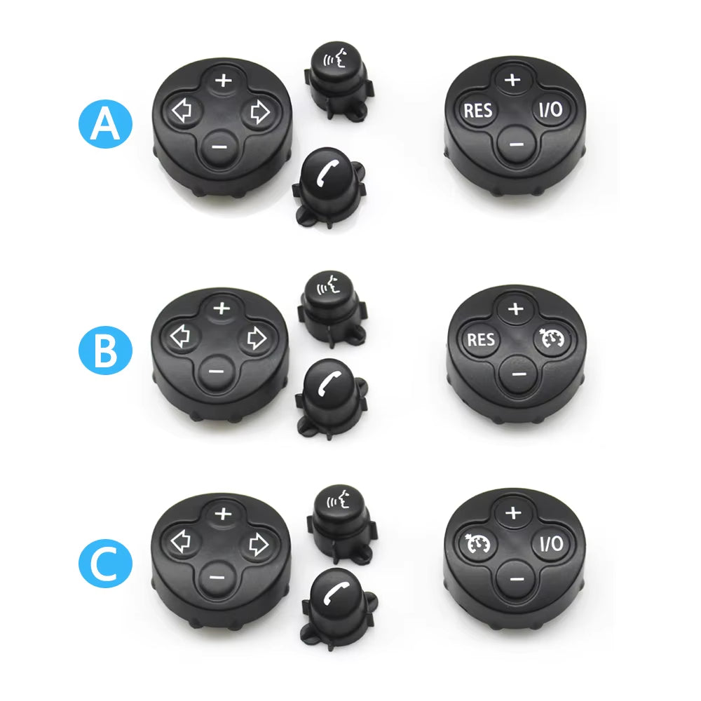 2PCS Car Steering Wheel Multifunction Cruise Control Switch Button Cover For BMW Mini Cooper Paceman R55 R56 R57 R58 R59 R60 R61