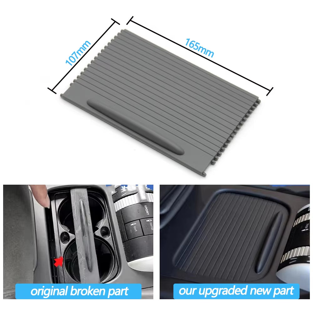 Car Front Center Console Cup Holder Roller Blind Cover For Porsche Cayenne 955 2003 2004 2005 2006 2007 2008 2009 2010 7L5862531