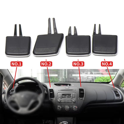 Car Front Air Conditioning Vent Toggle Piece AC Outlet Card Clip Wind Wirection Plectrum Knob For Kia K3 2011-2018
