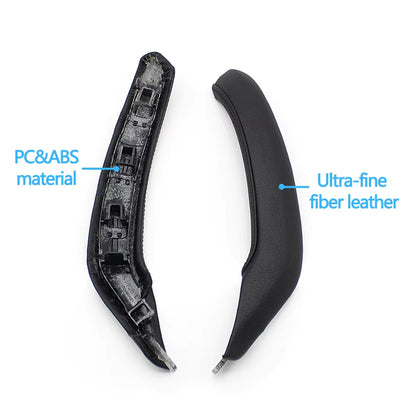 LHD RHD Car Interior Passenger Door Left Right Pull Handle Leather Outer Cover Trim Replacement For BMW X3 X4 F25 F26 2010-2016