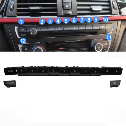 Dashboard Air Condition AC Button Key Cap Repair Kit For BMW 1 2 3 4 F Series F20 F30 F35 F45 F46 F80