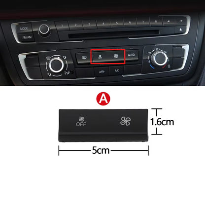 Dashboard Air Conditioner Fan Wind Volume Button Capes For BMW 1 2 3 4 X1 X3 X5 X6 Series F20 F30 F35 F80 F25 F26 E70 E84 E90