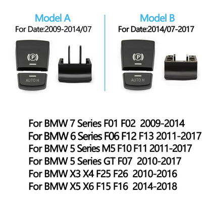 Car Handbrake Parking Brake P Button AUTO Switch Cover For BMW M5 F01 F02 F07 F10 F11 F12 F15 F16 F25 F26 61312822518