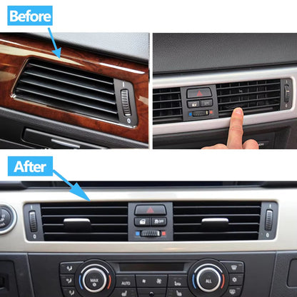 Car Front Dashboard Air Conditioning AC Vent Outlet Grille Repair Kit For BMW 3 Series E90 E91 E92 E93 318i 320i 325i 2005-2012